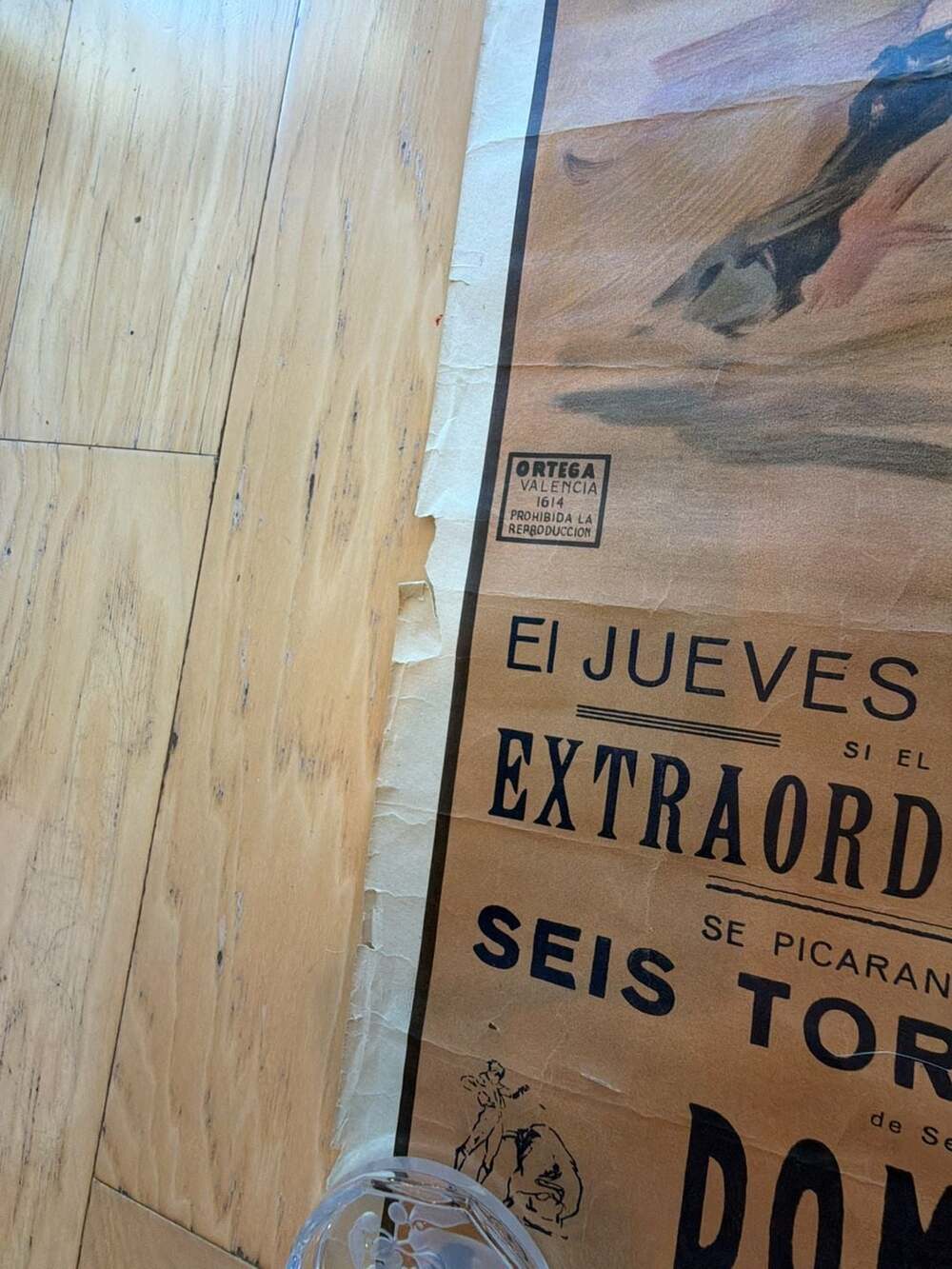 Vintage 1946 Plaza de Toros de Salamanca Spanish Bullfighting Poster by Ortega V - Picture 5 of 13